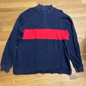 John Ashford Men’s Long Sleeve Shirt Size Medium New without tags Black & Red